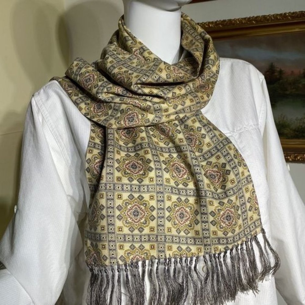 Tootal Made in England Silk Scarf